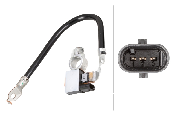 6PK_010_562-901 HELLA 6PK 010 562-901 Sensor, Batteriemanagement - 12V - geschraubt - Kabel: 330mm