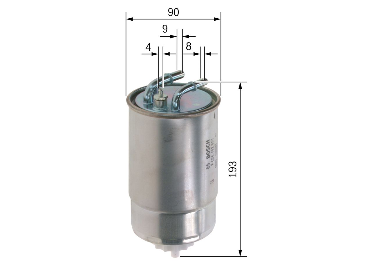 Bosch F026402051 Kraftstofffilter