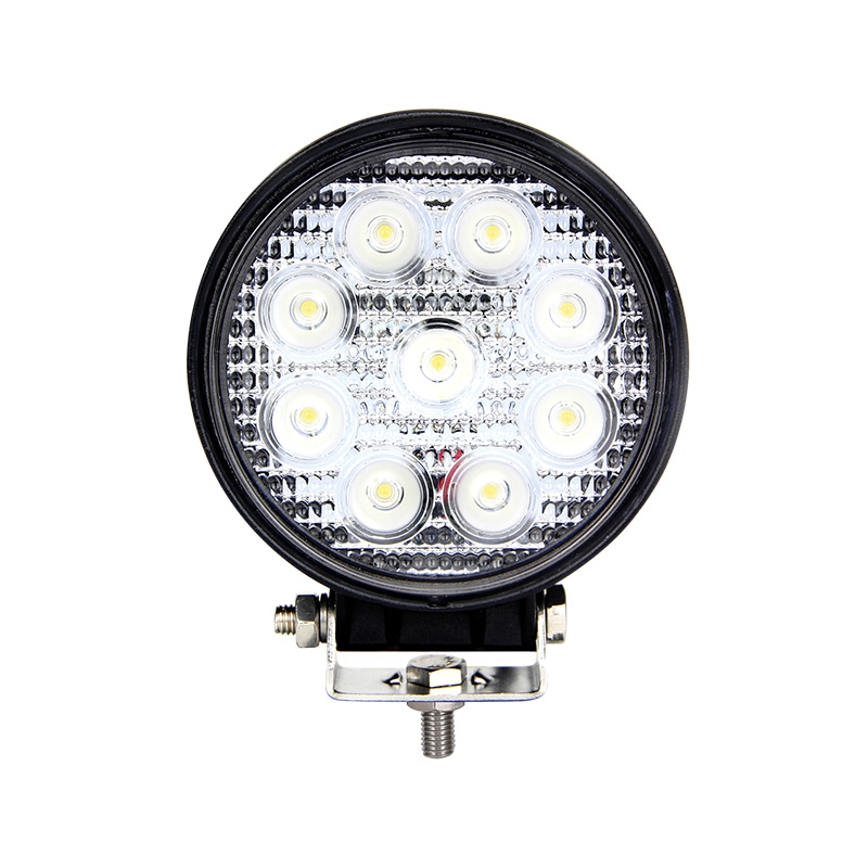 LED Arbeitsscheinwerfer, Serie 11227, Rund, ECE-R10 12/24 Volt, Flutlicht