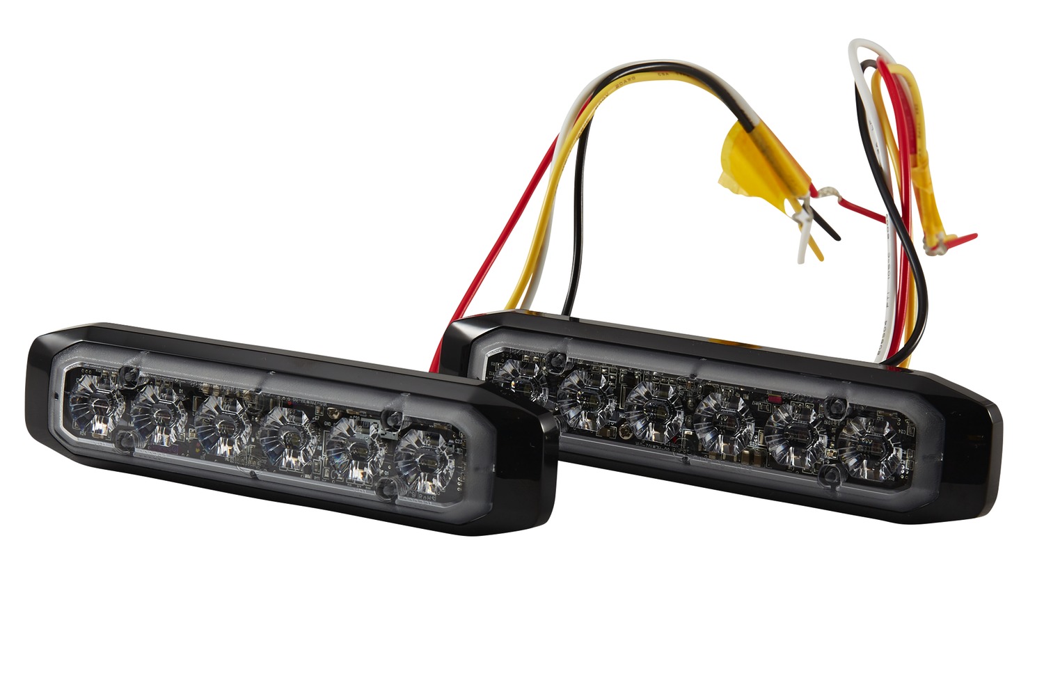 HELLA 2XD 014 562-811 LED-Blitz-Kennleuchte - BST-Slim - 12/24V - rot/blau - Anbau/geschraubt - glas