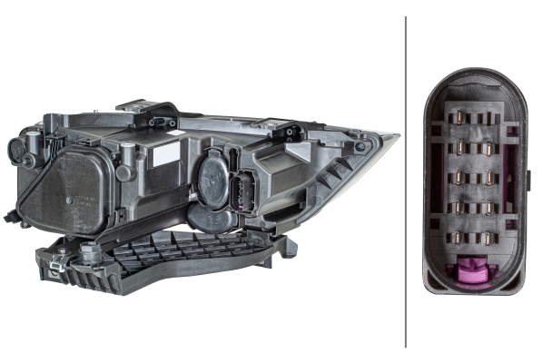 1EG_354_839-011a HELLA 1EG 354 839-011 Halogen-Hauptscheinwerfer - links - für u.a. Audi (Faw) Q3 (84B, 84G)
