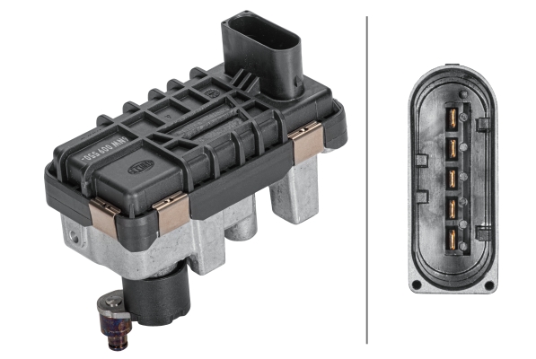 HELLA 6NW 009 550-241 Stellelement, Turbolader - 5-polig - elektrisch