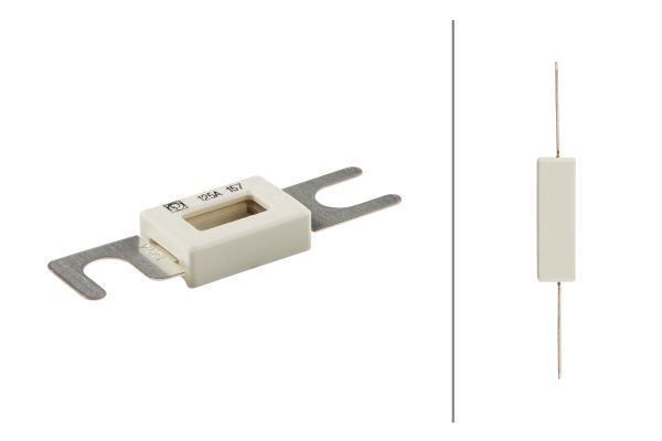 HELLA 8JS 713 575-251 Sicherung Sicherungsstreifen 125 A 48 V -40 °C +125 °C 82 mm 20 mm 0,8 mm 60 mm 11 mm DIN ISO 43560-1 kupferbeschichtet silber