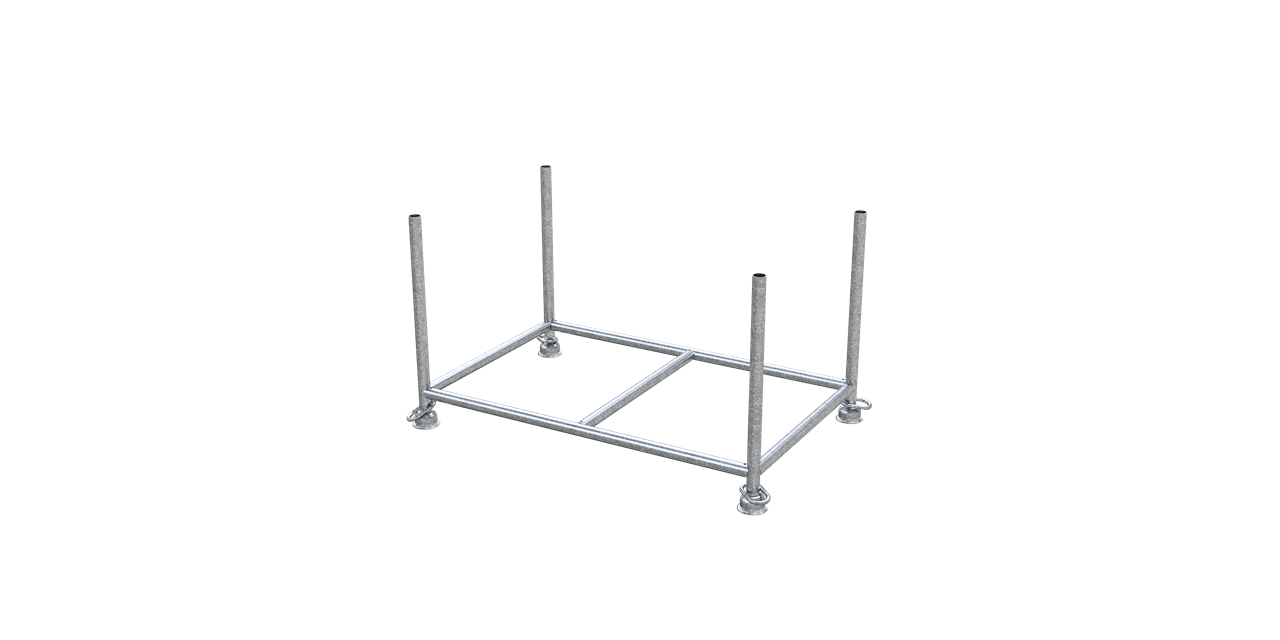 Schake Stapelpalette 1,43m x 0,87m 50160-0  Füllmaße: 1,43 x 0,87 m x 0,70 m