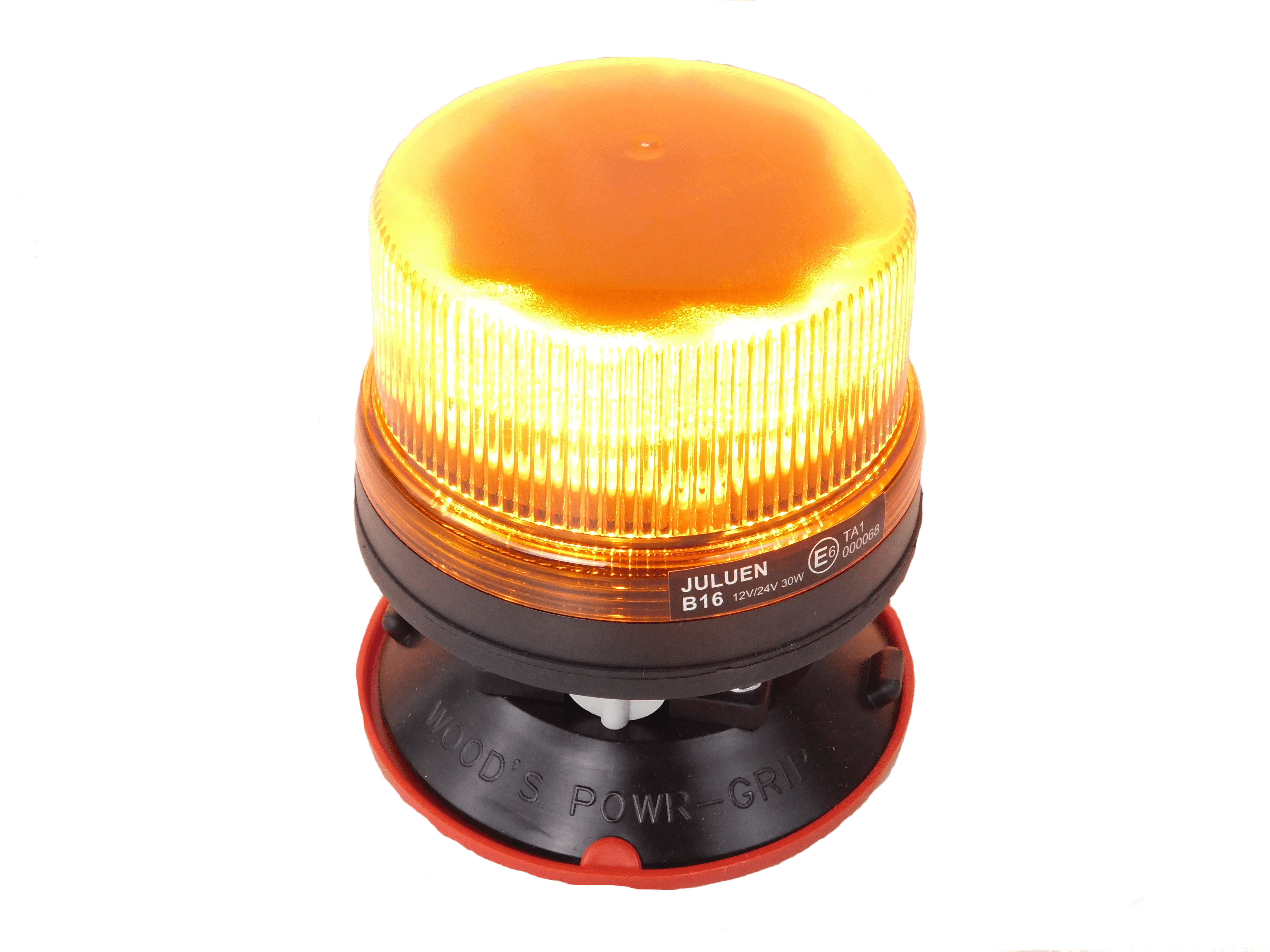 LED Rundumleuchte - Vakuum Sockel - Gelb