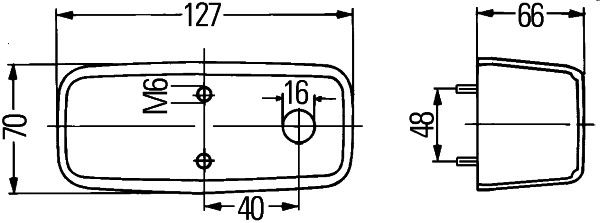 HELLA 2BA 001 416-207 Blinkleuchte - Anbau/Einbau - rechts