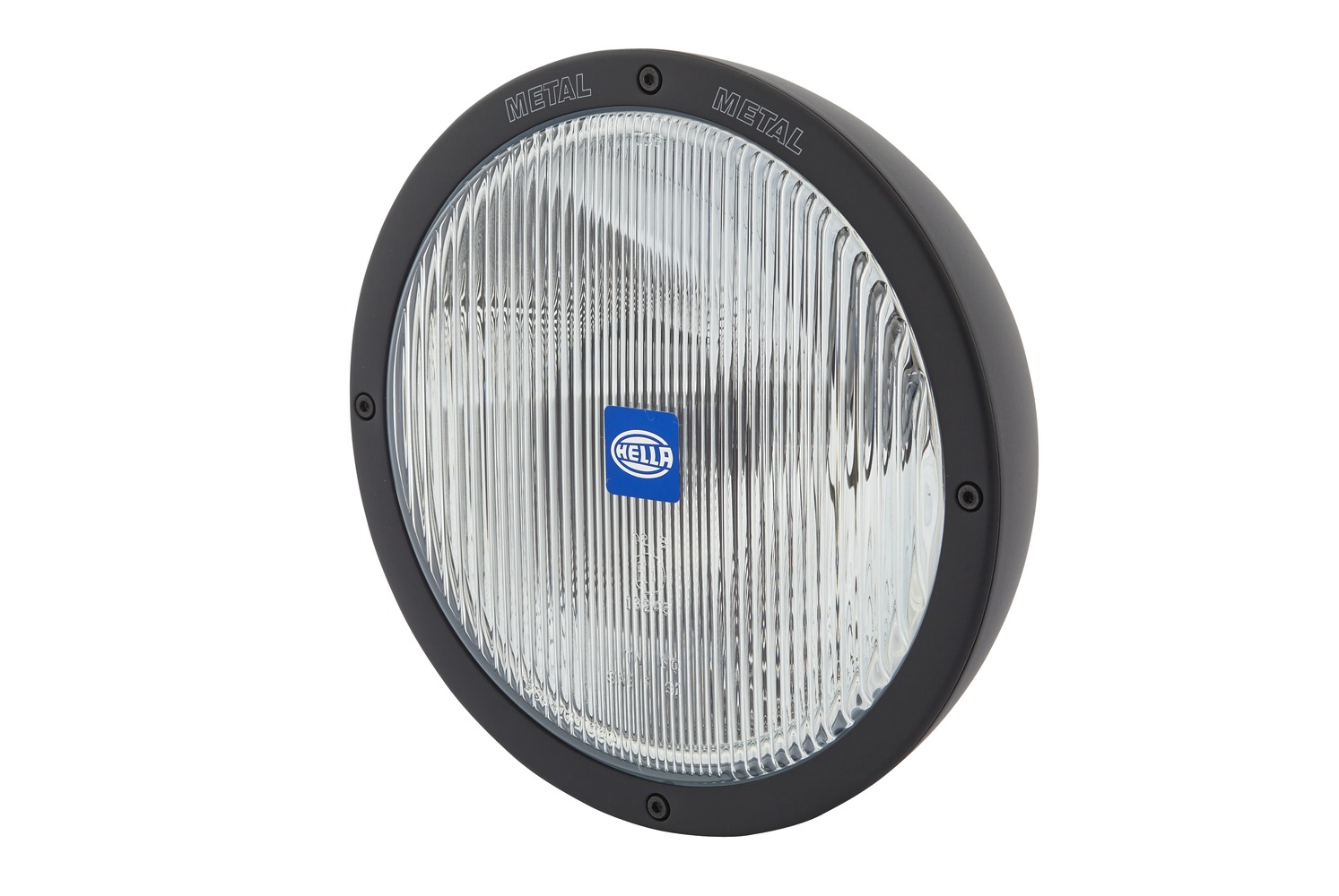 HELLA 1N8 007 560-031 Halogen-Nebelscheinwerfer - Luminator Metal - 12/24V - rund - Anbau/Bügelbefes