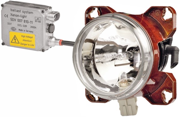 HELLA 1K0 008 192-027 Xenon-Scheinwerfereinsatz, Fernscheinwerfer - 90mm Essential - 24V - rund - Re
