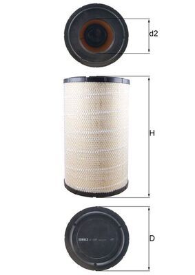 Mahle LX1243 Luftfilter