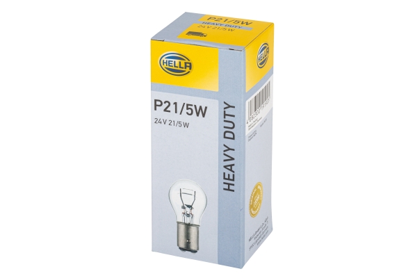 8GD_002_078-241a HELLA 8GD 002 078-241 Glühlampe - P21/5W - Heavy Duty - 24V - 21/5W - Sockelausführung: BAY15d - Sch