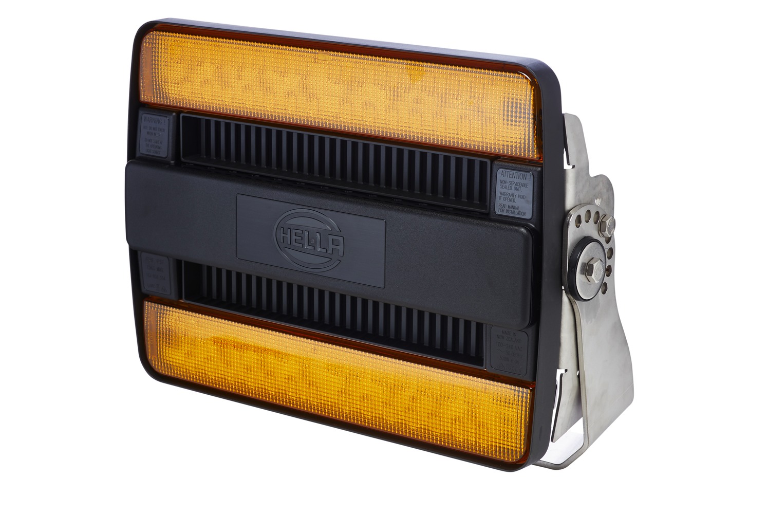 HELLA 1GJ 958 334-111 Doppelblinkleuchte/LED-Arbeitsscheinwerfer - HypaLUME - Fußbefestigung - Nahfe