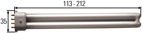 E369 HELLA 8GS 861 955-001 Glühlampe - Leuchtstofflampe - Standard - 12/24V - 7W - Sockelausführung: PL9W
