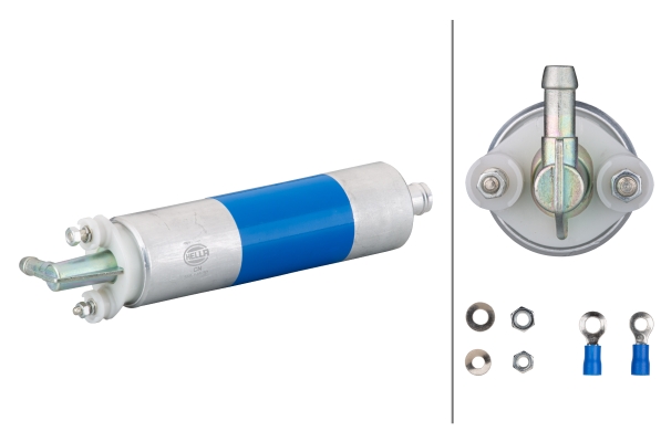 HELLA 8TF 358 146-301 Kraftstoffpumpe - elektrisch - mit Anbaumaterial - mit Crimpverbinder
