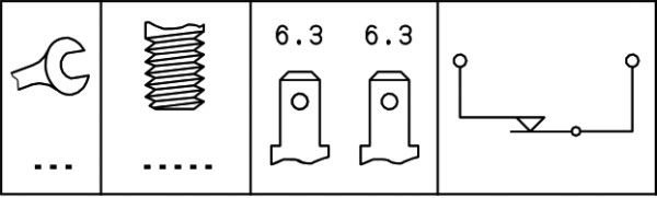 HELLA 6DF 006 551-001 Bremslichtschalter