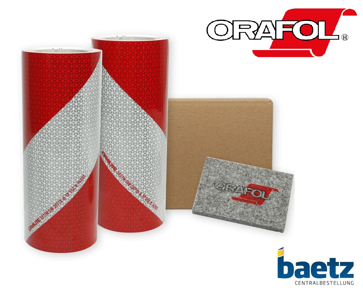 baetz KFZ-Warnmarkierungsfolie, RA2, DIN30710, ORALITE 5921M, 282 mm