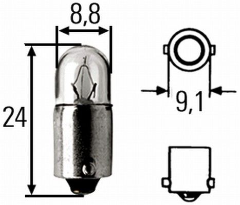 HELLA 8GP 002 068-241 Glühlampe, Innenraumleuchte 10 Stück