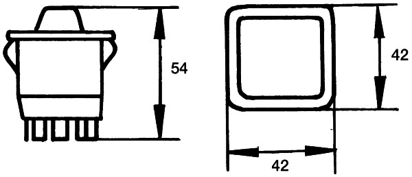 M603 HELLA 6GM 500 212-012 Schalter - Druckbetätigung - 12V