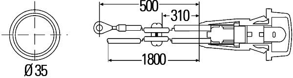HELLA 2BM 003 563-111 Zusatzblinkleuchte