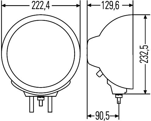 HELLA 1F8 007 560-011 Fernscheinwerfer
