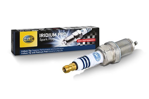 HELLA 8EH 188 706-221 Zündkerze - Iridium Pro IM8RC5-11P - SW: 16 - Gewindelänge: 19mm - Außengewind