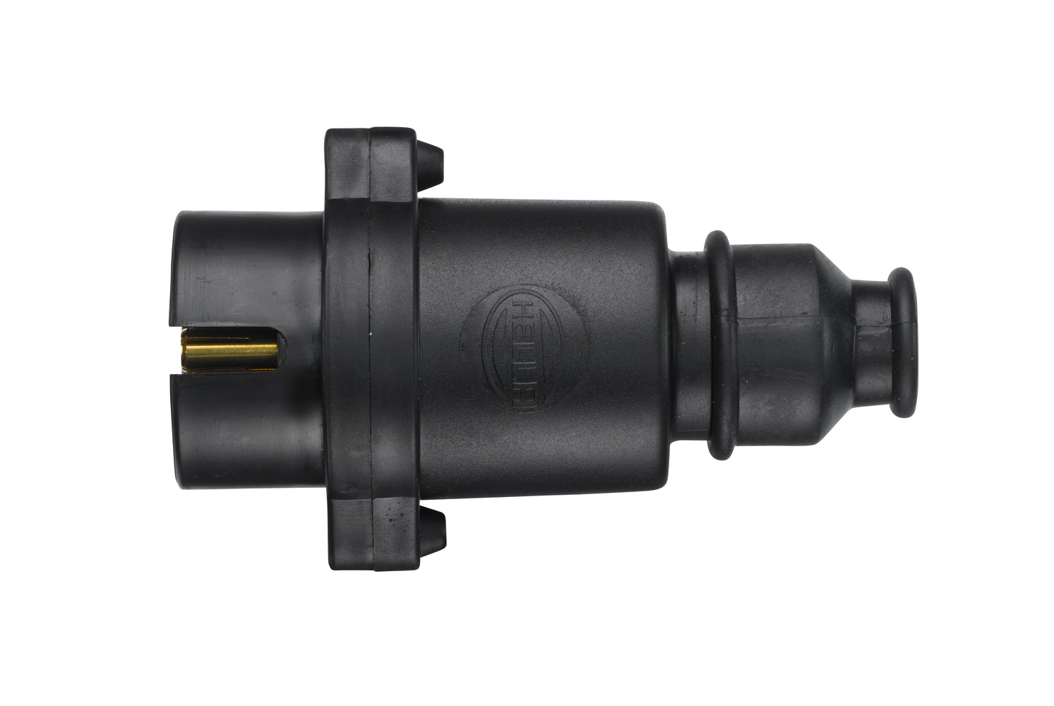 HELLA 8JA 001 930-041 Stecker - 12V - 7-polig - Stecker: Flachstecker - schwarz