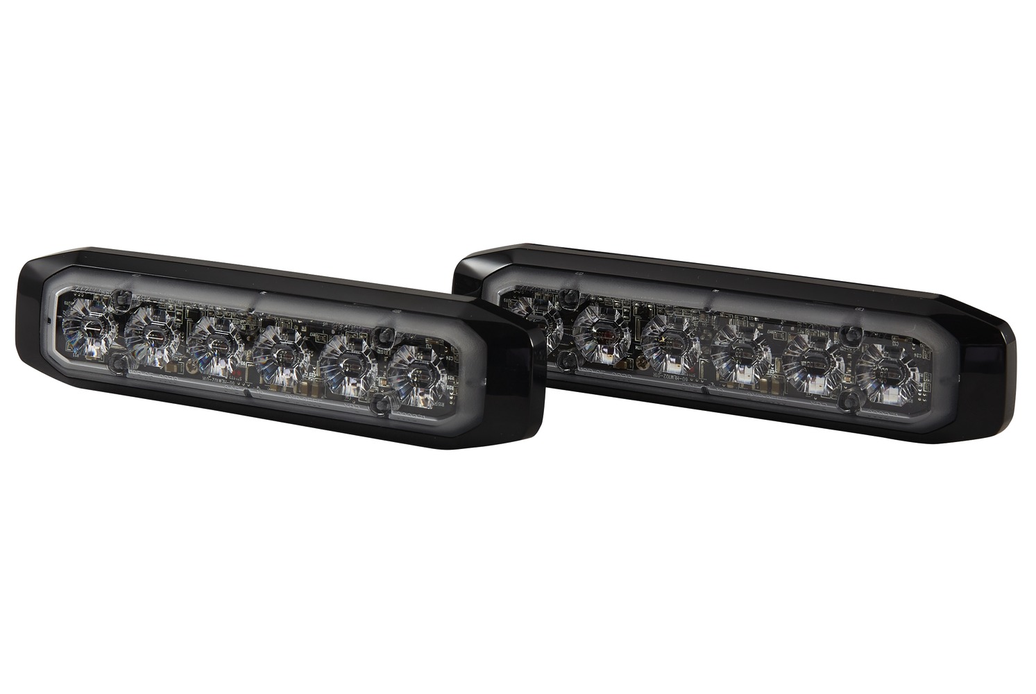 HELLA 2XD 014 562-601 LED-Blitz-Kennleuchte - BST-Slim - 12/24V - rot - Anbau/geschraubt - glasklar