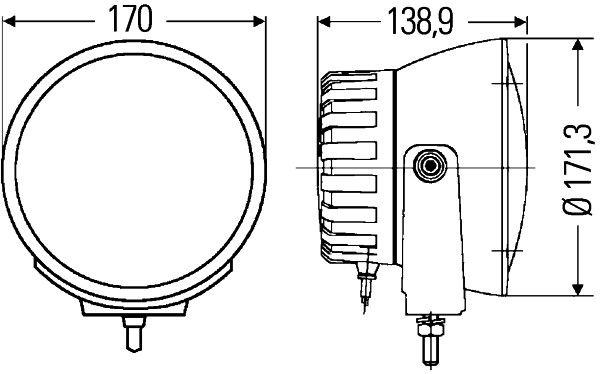 HELLA 1F3 009 094-311 Fernscheinwerfer