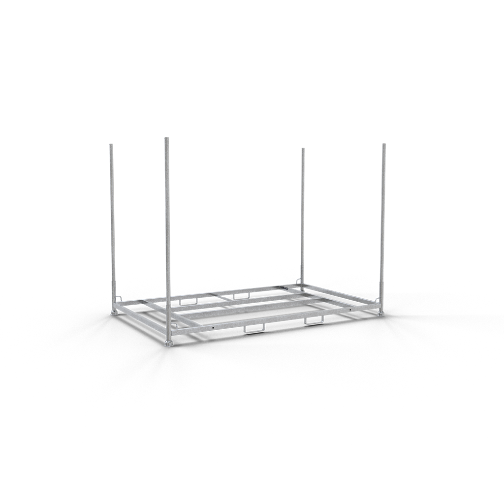 Schake 3B209FG Bauzauntraverse für 30 oder 60 Mobilzäune bis 60 Zäune, Gesamthöhe 2,30 m