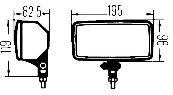 HELLA 1FD 005 700-451 Fernscheinwerfer mit Fernlicht