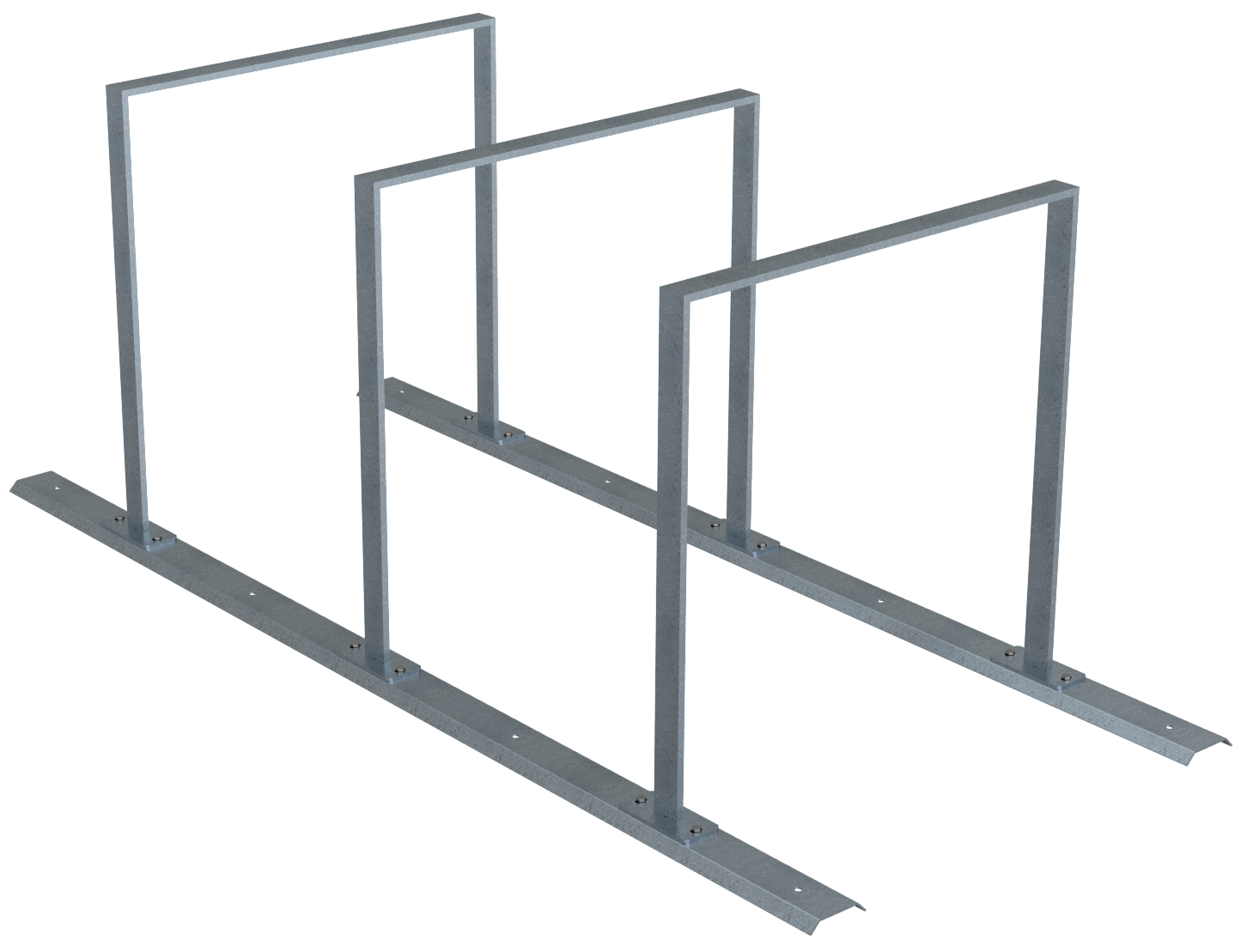 Schake | Fahrradanlehnbügel  Reihenanlage Stahlrohr 50 x 12 mm | Sch-425_30