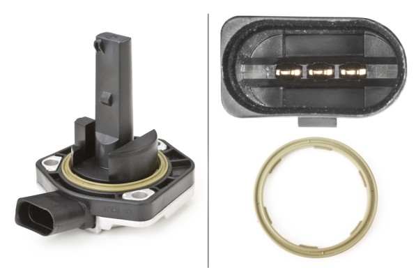 HELLA 6PR 008 079-071 Sensor, Motorölstand - 3-polig - mit Dichtung
