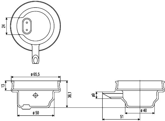 HELLA 9GH 145 943-001 Kappe, Fernscheinwerfer