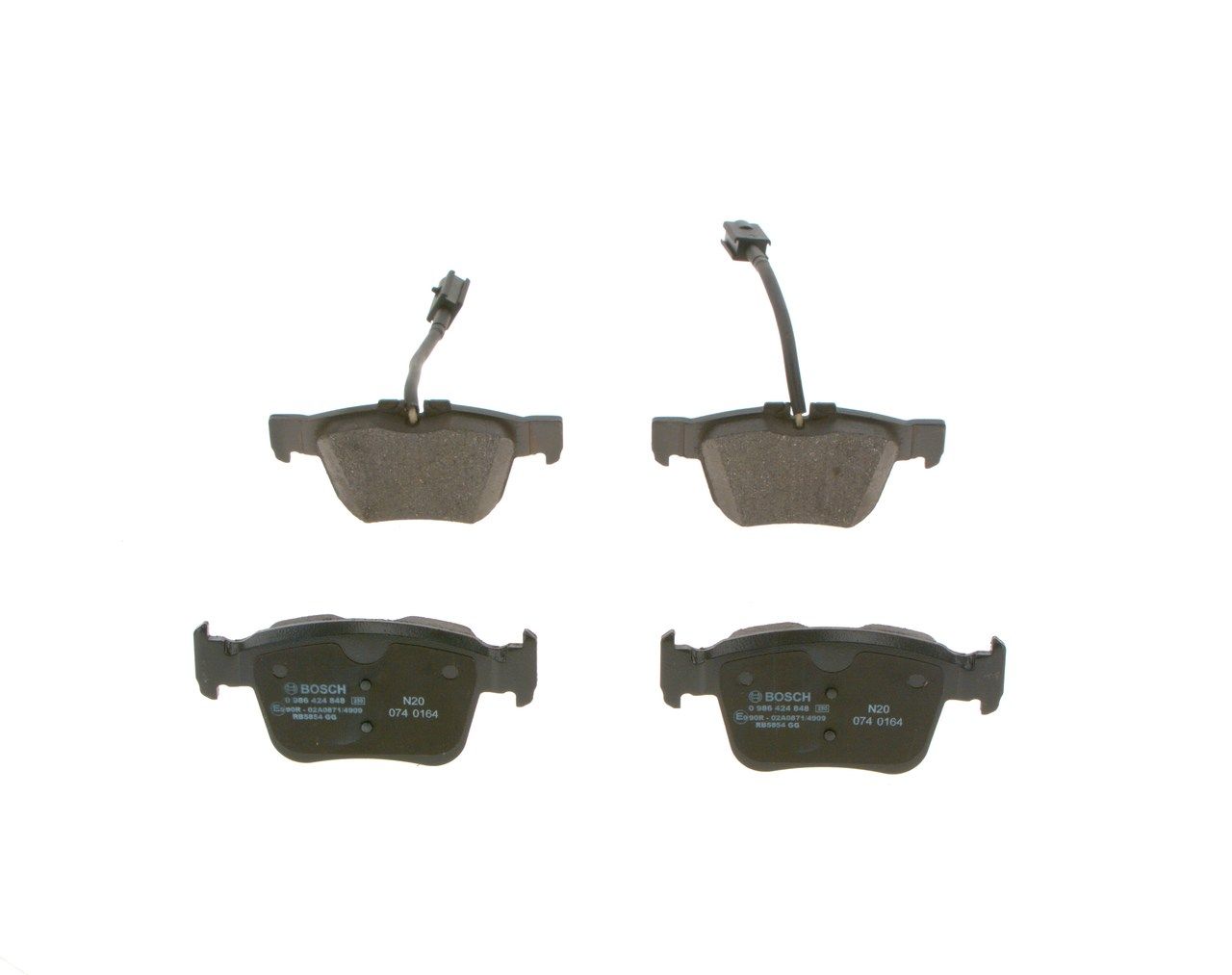 Bosch 0986424848 Bremsbelagsatz, Scheibenbremse