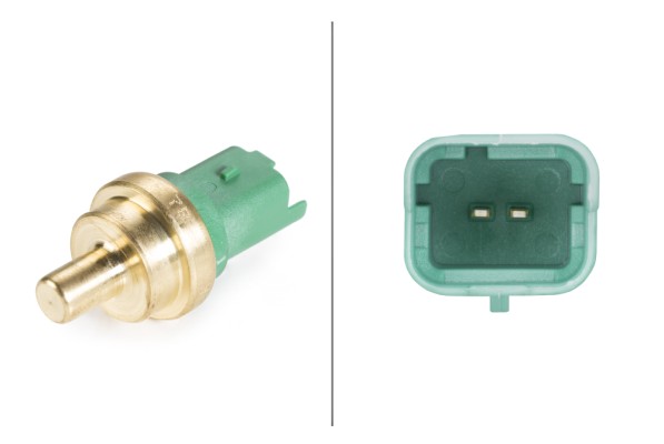 HELLA 6PT 009 309-031 Sensor, Kühlmitteltemperatur - 12V - 2-polig - geschraubt