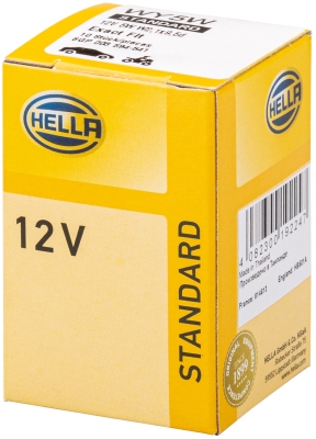 HELLA 8GP 003 594-541 Glühlampe - WY5W - Standard - 12V - 5W - Sockelausführung: W2,1x9,5d - Schacht