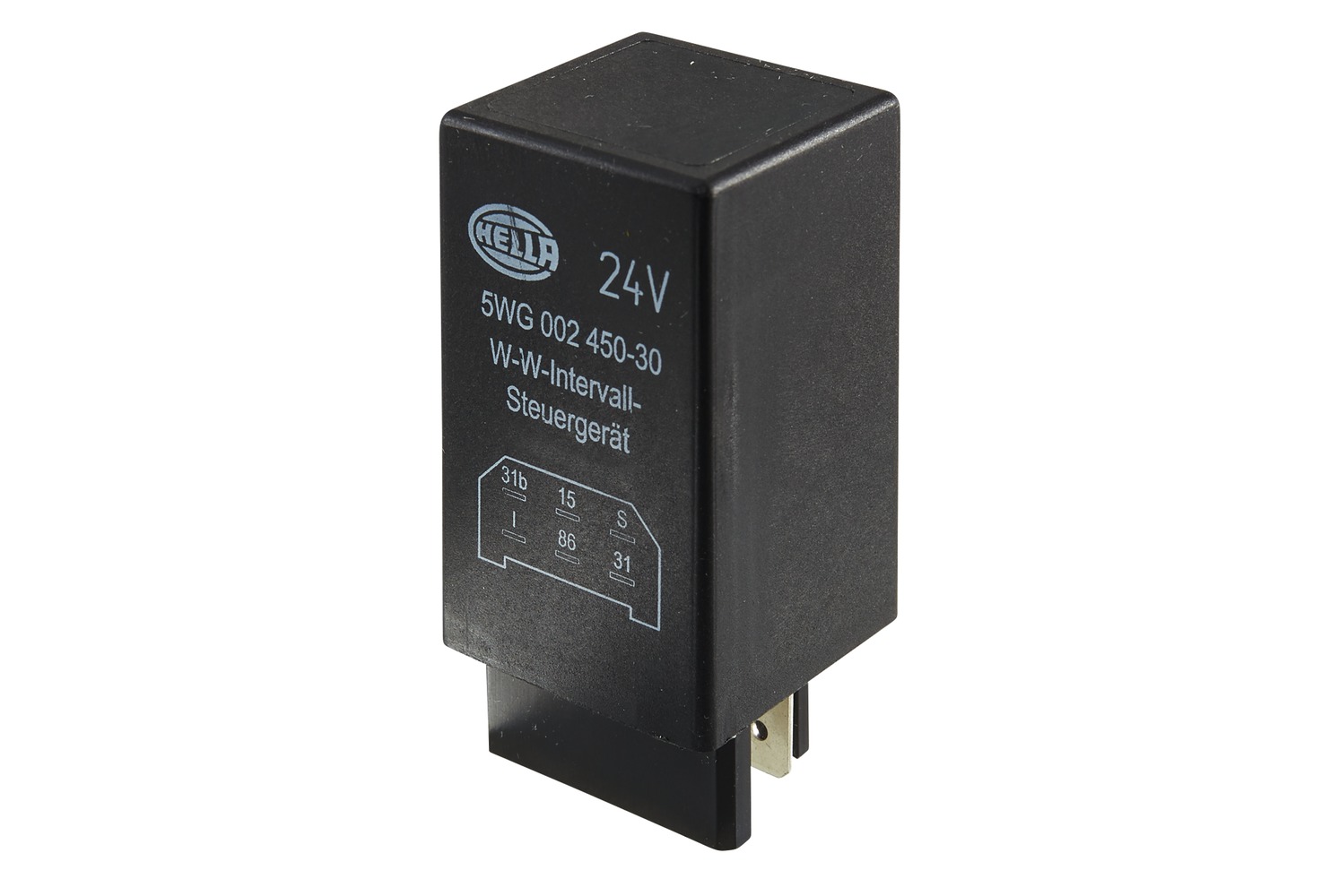 HELLA 5WG 002 450-301 Relais, Wisch-Wasch-Intervall - 24V - 6-polig - ohne Halter