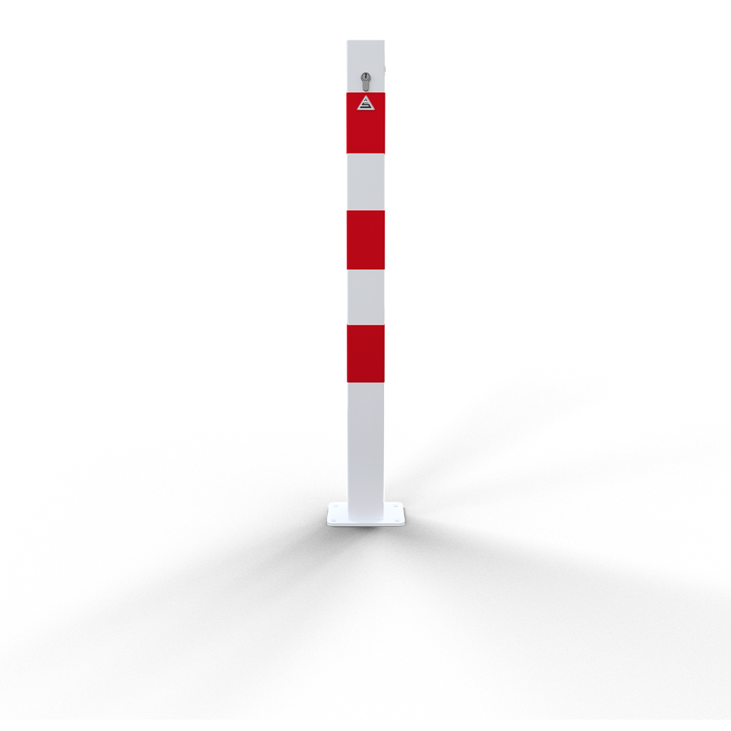 2a18ae14-f8b2-4b48-847c-eabadb3ba378 Schake 4711P Absperrkettenpfosten 70 x 70 mm Schließmechanik mit Profilzylinderschloss feuerverzinkt ohne Öse