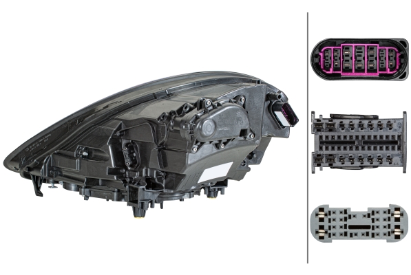 1EX_012_254-421a HELLA 1EX 012 254-421 LED-Hauptscheinwerfer - rechts - für u.a. Porsche Panamera (971)