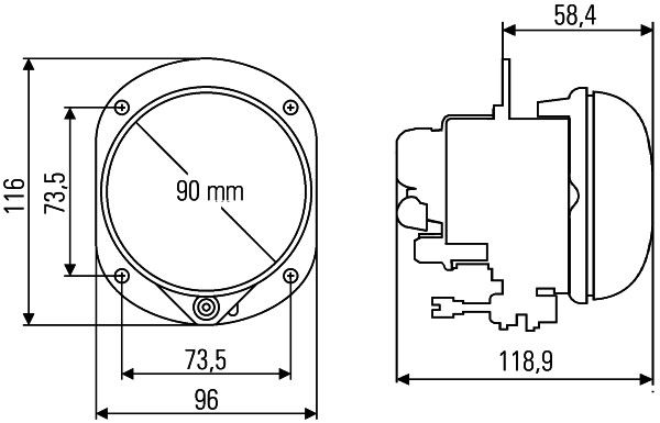 HELLA 1F0 010 293-001 Fernscheinwerfer