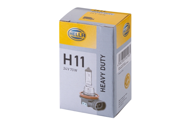 8GH_008_358-241 HELLA 8GH 008 358-241 Glühlampe - H11 - Heavy Duty - 24V - 70W - Sockelausführung: PGJ19-2 - Schacht