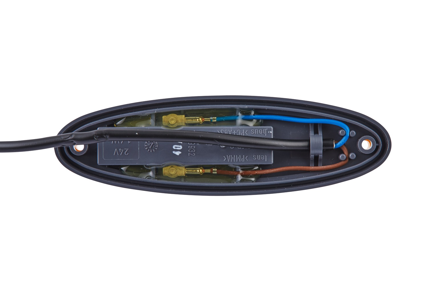 HELLA 2PS 007 943-011 Seitenmarkierungsleuchte - LED - 24V - Anbau - Lichtscheibenfarbe: gelb - LED-