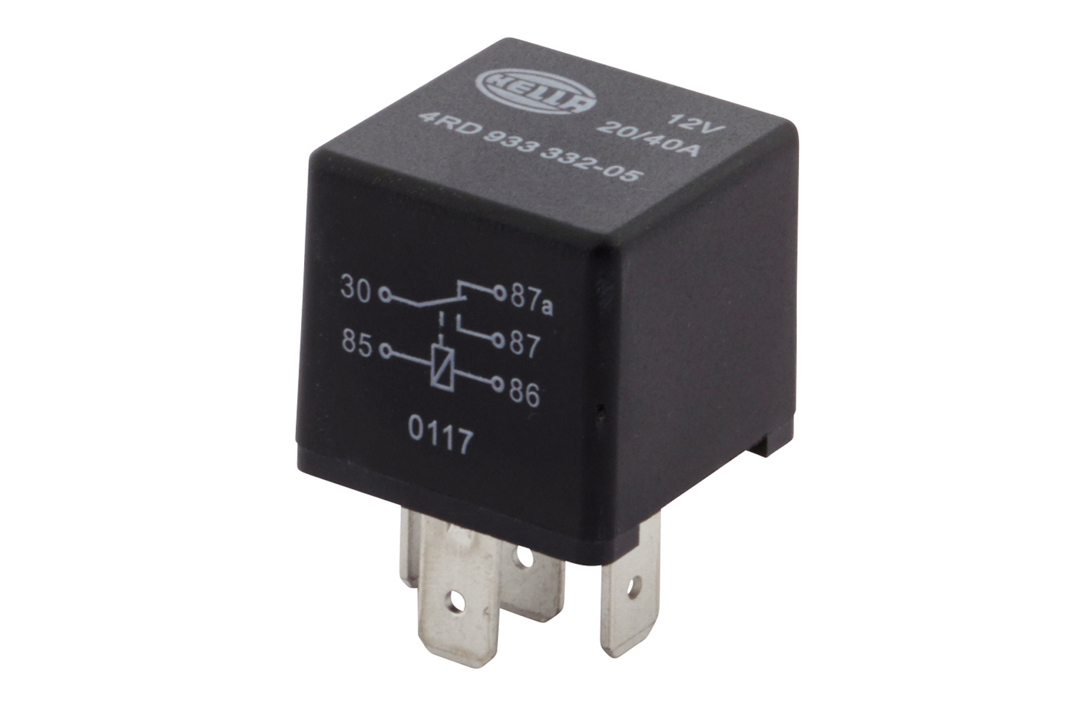 HELLA 4RD 933 332-051 Relais, Arbeitsstrom - 12V - 5-polig - Wechsler