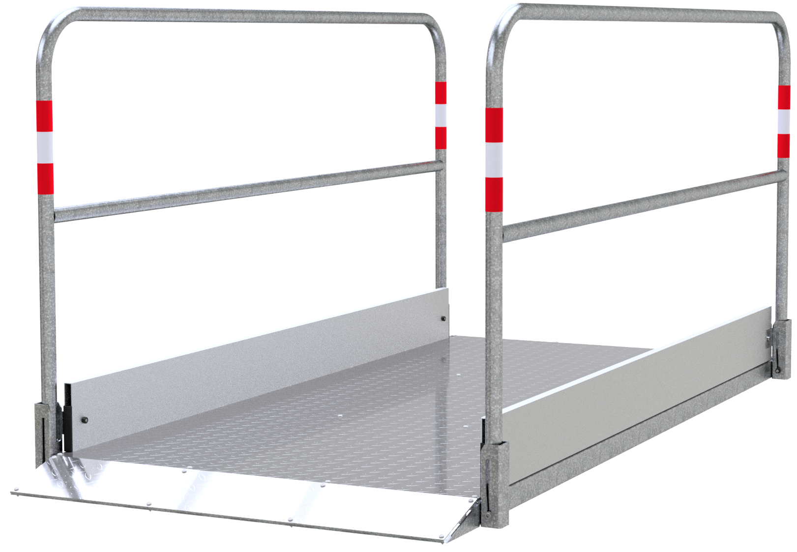 Schake 20271 Grabenbrücke aus Stahl / Aluminium    Breite: 1,00 m, Länge: 2,30 m