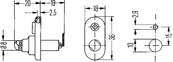 HELLA 6ZF 004 365-031 Schalter, Türkontakt