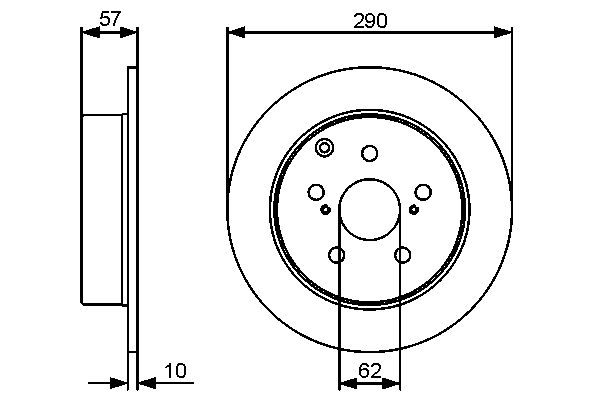 Bosch 0986479448 Bremsscheibe