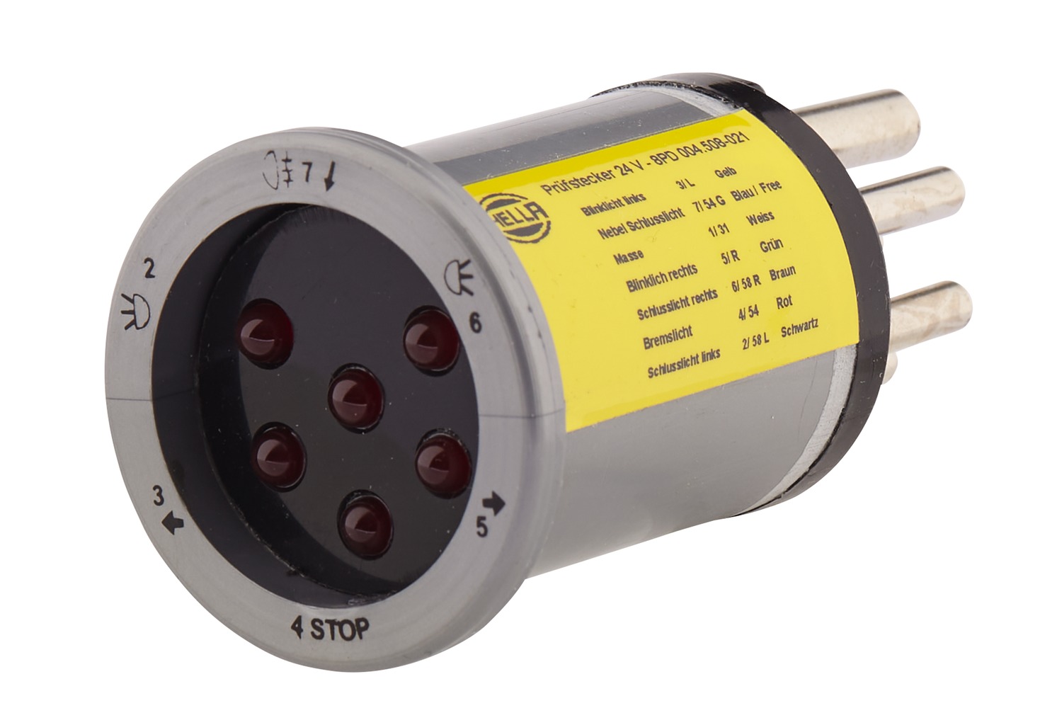 10103552a_AM0 HELLA 8PD 004 508-021 Prüfgerät, Anhängersteckdose - 24V
