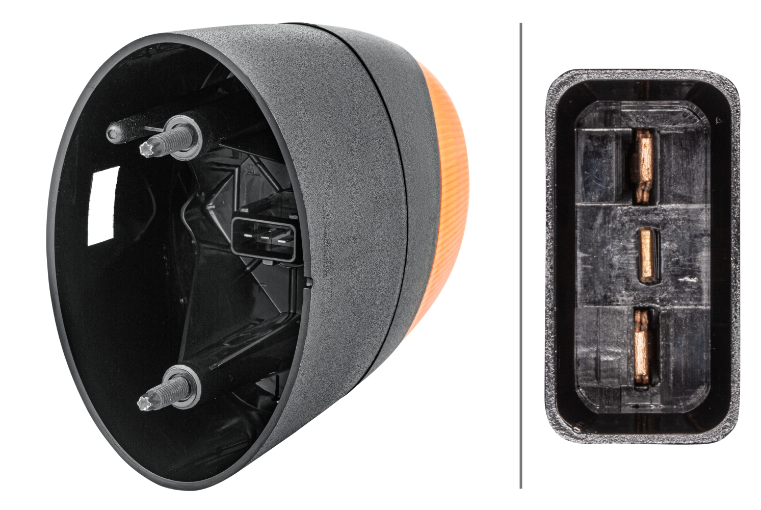 HELLA 2BA 010 232-011 Blinkleuchte - Glühlampe - links/seitlicher Anbau - für u.a. Ford Transit Chas