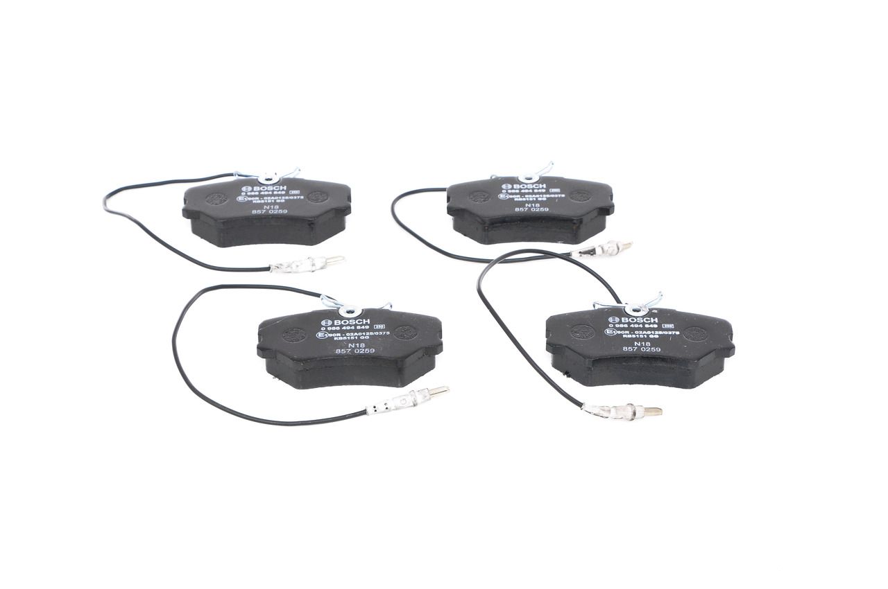 Bosch 0986494849 Bremsbelagsatz, Scheibenbremse