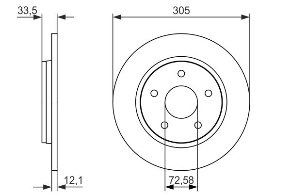 Bosch 0986479050 Bremsscheibe