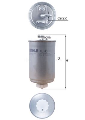 Mahle KL43 Kraftstofffilter